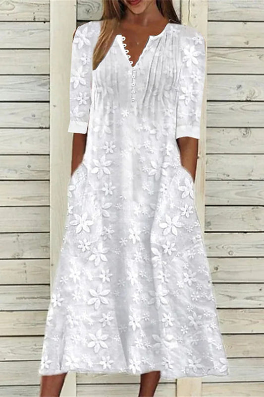 Lucia® | Women's Casual Cotton Linen Dress